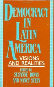 Cover of: Democracy in Latin America by edited by Susanne Jonas and Nancy Stein.