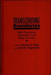 Cover of: Transcending Boundaries: Multi-Disciplinary Approaches to the Study of Gender