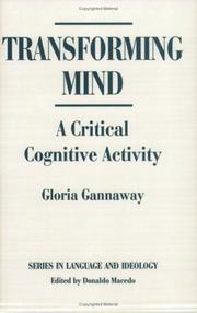 Cover of: Transforming mind: a critical cognitive activity