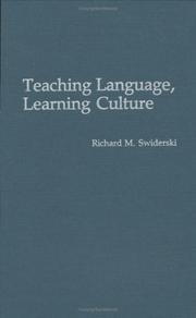 Cover of: Teaching language, learning culture