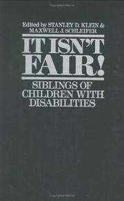 Cover of: It Isn't Fair!: Siblings of Children with Disabilities
