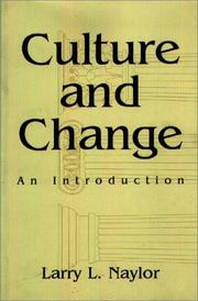 Cover of: Culture and change: an introduction