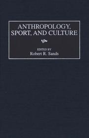 Cover of: Anthropology, sport, and culture