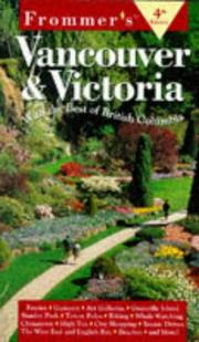 Cover of: Frommer's Vancouver & Victoria (4th Ed) by Anistatia R. Miller, Jared M. Brown