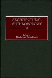 Cover of: Architectural Anthropology