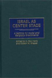 Cover of: Israel as Center Stage: A Setting for Social and Religious Enactments