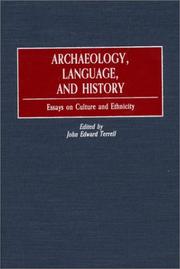 Cover of: Archaeology, language, and history by edited by John Edward Terrell.