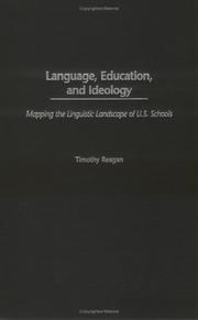 Cover of: Language, education, and ideology by Timothy G. Reagan