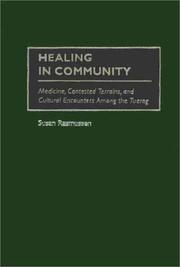 Cover of: Healing in community by Susan J. Rasmussen