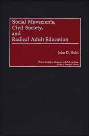 Cover of: Social Movements, Civil Society, and Radical Adult Education