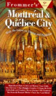 Cover of: Frommer's Montreal & Quebec City