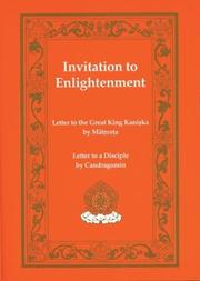 Cover of: Invitation to enlightenment by Mātr̥ceṭa.