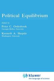 Cover of: Political equilibrium