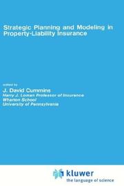 Cover of: Strategic planning and modeling in property-liability insurance