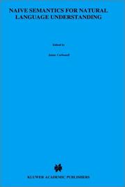 Cover of: Naive semantics for natural language understanding by Kathleen Dahlgren