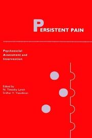 Cover of: Persistent pain: psychosocial assessment and intervention