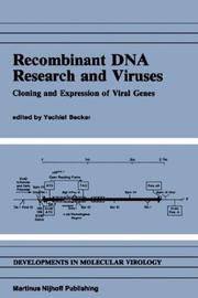 Cover of: Recombinant DNA research and viruses | 