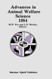 Cover of: Advances in Animal Welfare Science 1984 (Advances in Animal Welfare Science)