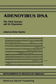 Cover of: Adenovirus DNA by edited by Walter Doerfler.