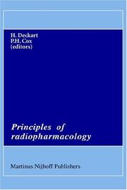 Cover of: Principles of radiopharmacology