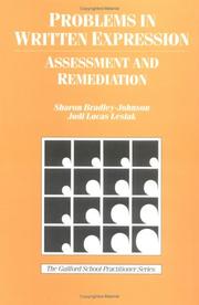 Cover of: Problems in written expression: assessment and remediation