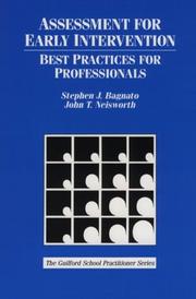 Cover of: Assessment for early intervention: best practices for professionals