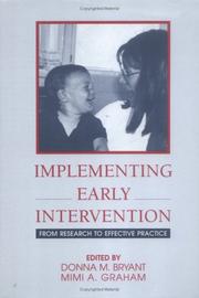 Cover of: Implementing early intervention: from research to effective practice