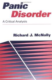 Cover of: Panic disorder by Richard J. McNally