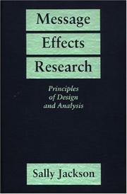 Cover of: Message effects research by Sally Ann Jackson