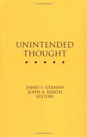 Cover of: Unintended thought