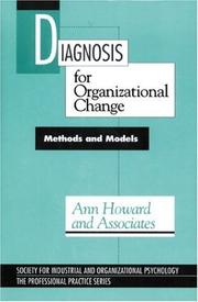 Cover of: Diagnosis for organizational change: methods and models
