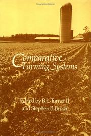 Cover of: Comparative farming systems