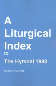 Cover of: Liturgical Index to the Hymnal 1982