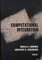 Cover of: Computational integration