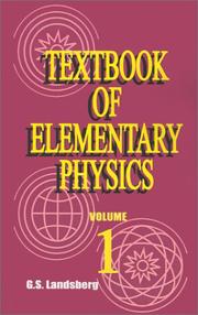 Front cover of Textbook of Elementary Physics by Unknown