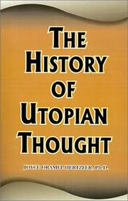 Cover of: The History of Utopian Thought by Joyce Oramel Hertzler, Joyce Oramel Hertzler