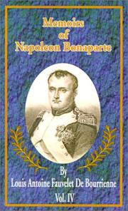 Cover of: Memoirs of Napoleon Bonaparte (Memoirs of Napolean Bonaparte)