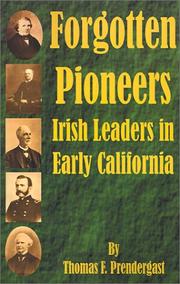 Cover of: Forgotten Pioneers by Thomas F. Prendergast