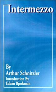 Cover of: Intermezzo | Arthur Schnitzler