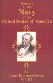 Cover of: History of the Navy of the United States of America by James Fenimore Cooper