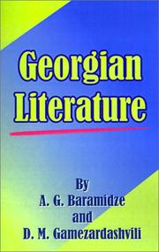 Cover of: Georgian Literature | A. G. Baramidze