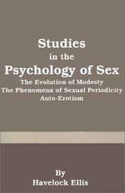 Cover of: Studies in the Psychology of Sex by Havelock Ellis