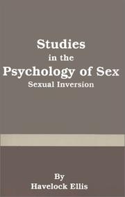 Studies in the psychology of sex by Havelock Ellis