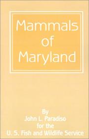 Cover of: Mammals of Maryland by John L. Paradiso