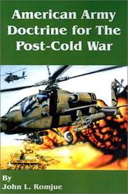 Cover of: American Army Doctrine for the Post-Cold War