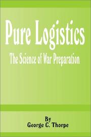 Cover of: Pure Logistics: The Science of War Preparation