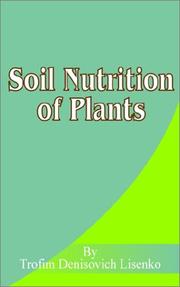 Cover of: Soil Nutrition of Plants