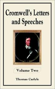 Cover of: Cromwell's Letters and Speeches
