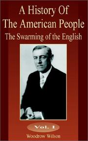 Cover of: A History of the American People by Woodrow Wilson