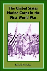 Cover of: United States Marine Corps in the First World War